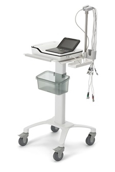 GE Healthcare MAC 2000 ECG Trolley and Arm