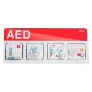 Philips AED Awareness Placard