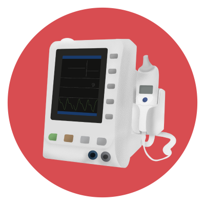 How does a vital signs monitor work? 