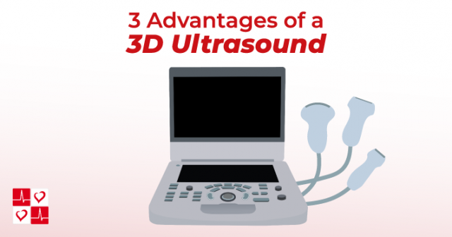 3D ultrasound machine with probes and transducers