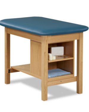 Clinton Taping Table with Shelving