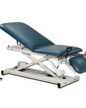 Clinton Power 500, Open Base Power Table with Adjustable Backrest, Footrest and Stirrups