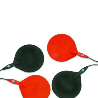 Conductive Rubber Electrodes - 3" (8 cm), Black