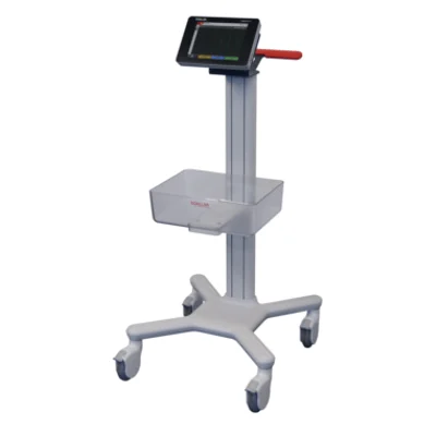 Schiller Trolley X1 with mounting bracket and translucent basket for FT-1