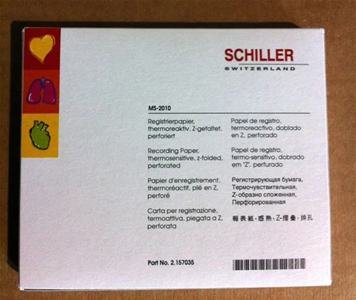 Schiller Pack of chart paper for MS-2010