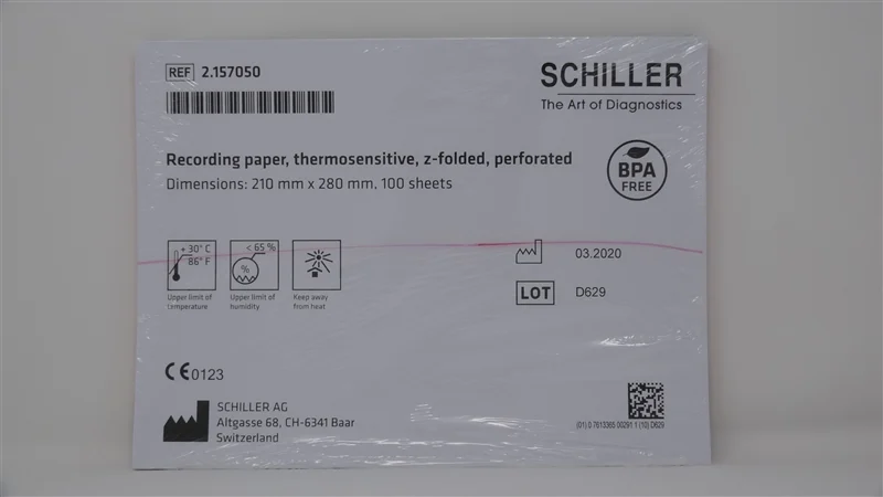 Schiller Case of recording paper for AT-102, AT-102 G2, CS-200