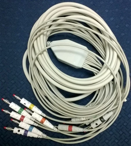 Schiller Resting patient cable, 10-lead with banana plugs; for AT-10 and CS-200