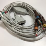Schiller 10-wire patient cable AHA 2m, banana plug type