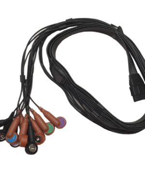 Genetic 15-Pin EKG Cable With 10 Leads – Banana Connectors, Compatible With Welch Allyn