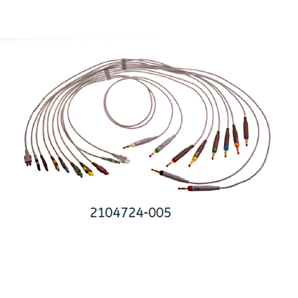 GE Healthcare ECG Leadwire Set, Gold-plated, Base 10, Banana, AHA, 1/pack