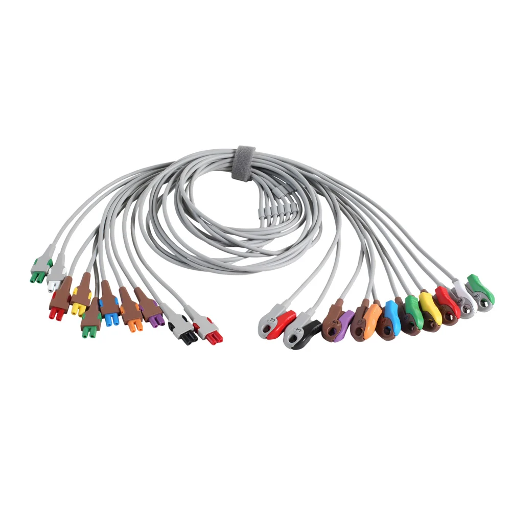 GE Healthcare ECG Leadwire Set - Base 10 Grabber - AHA, 1/pack
