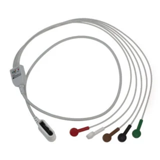 GE Healthcare SEER 1000 Leadwire set, 5 leadwire, 2 CH, AHA, 41 in./105 cm, 1/pack