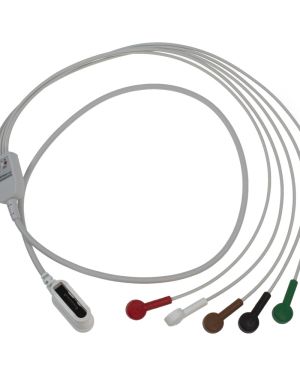 GE Healthcare SEER 1000 Leadwire set, 5 leadwire, 2 CH, AHA, 41 in./105 cm, 1/pack