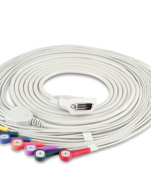Edan ECG Cable (Snap Style, AHA) 01.57.107582