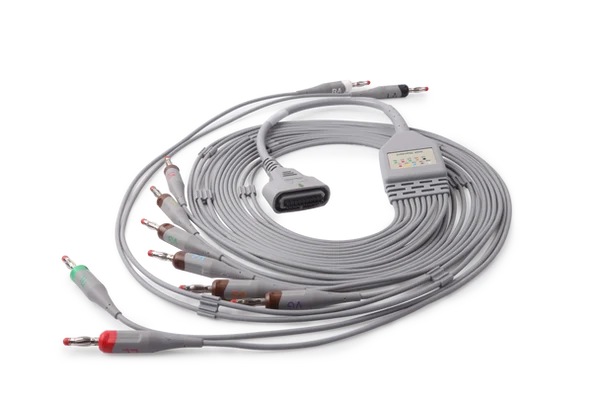 Edan ECG Cable (ф4mm, banana connector, AHA) 01.57.471279
