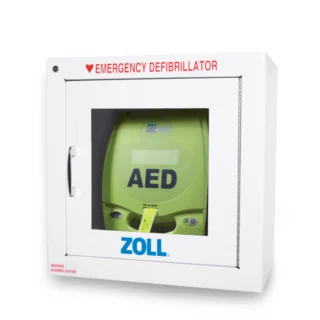 ZOLL AED Plus Standard Metal Wall Cabinet with ZOLL Logo