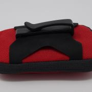 Schiller Premium reusable pouch red for AR4plus, AR12plus, FD5plus with belt clip and shoulder strap