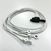 Schiller 7-wire patient cable push-button 82cm for medilogAR