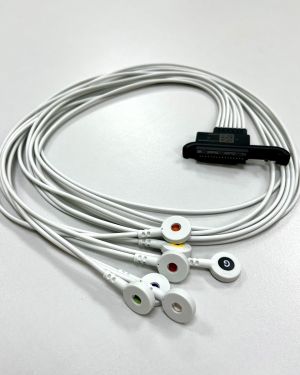 Schiller 7-wire patient cable push-button 82cm for medilogAR