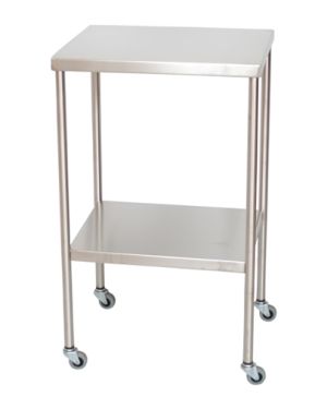 UMF Stainless Steel Instrument Table with Shelf