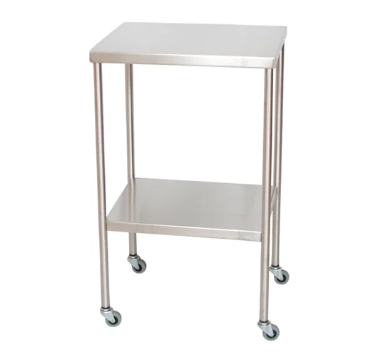 UMF Stainless Steel Instrument Table with Shelf
