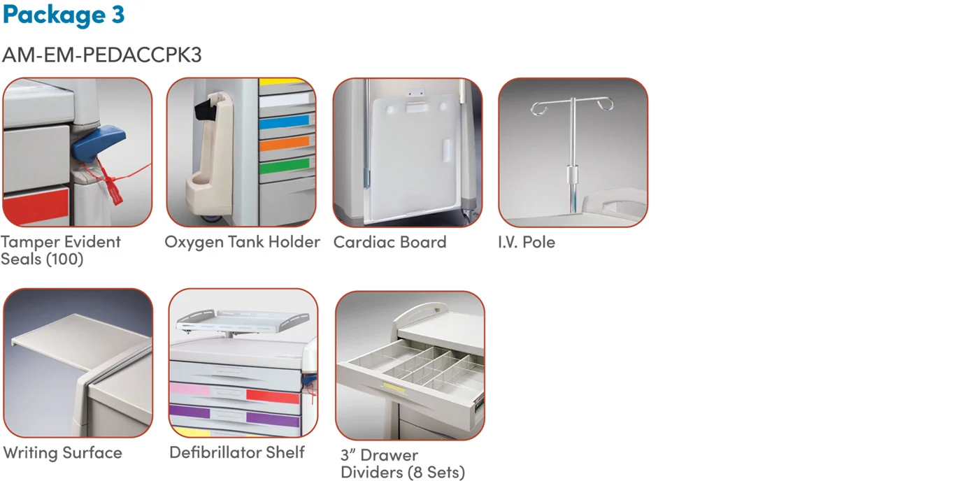 Capsa Avalo Pediatric Crash Cart Accessory Package