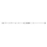 Eitan Microbore Infusion Set with female luer lock, slide clamp and needless Y-site