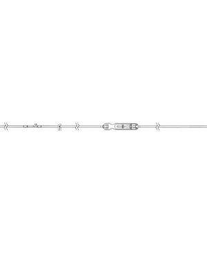 Eitan Microbore Infusion Set with female luer lock, slide clamp and needless Y-site
