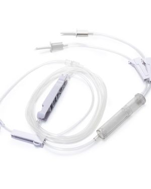 Eitan Blood set with 2 non-vented spikes 200μm filter and needleless Y-site