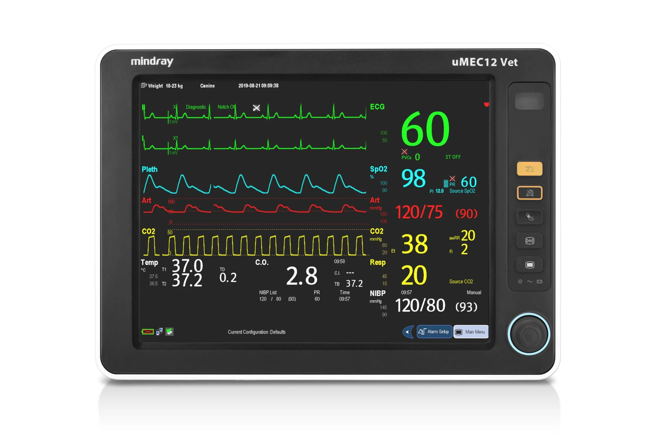 Mindray uMEC12 Vet Veterinary Monitor
